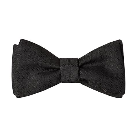 Hermes Bow Tie Faconnee New H Black Silk New.